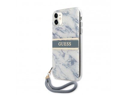Marble Stripe kryt pre Apple iPhone 11, Guess, Modrý