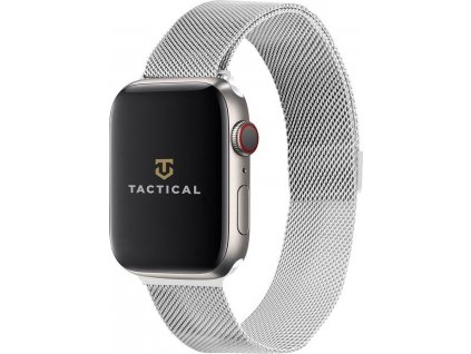 Tactical 338 Magnetický Kovový remienok pre Apple Watch 38/40/41 mm, Strieborný