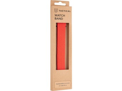 Tactical 778 Pletený prevliekací remienok (veľ. M) pre Apple Watch 42/44/45mm, Červený