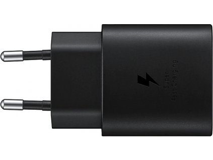 Nabíjačka Samsung EP-TA800 USB-C 25W + USB-C kábel 1m, Čierna