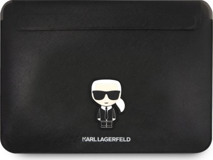 Karl Lagerfeld Saffiano Ikonik Puzdro na notebook 16", Čierne
