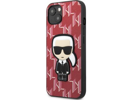 Karl Lagerfeld Monogram Ikonik Kryt pre iPhone 13 mini, Červený