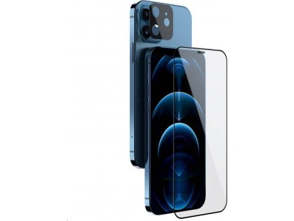 Nillkin 2v1 Ochranné sklo pre Apple iPhone 12, Čierne