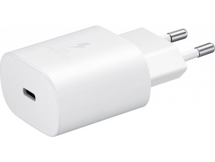 Nabíjací adaptér Samsung EP-TA800EWE USB-C 25W, Biely