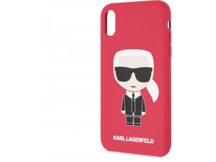 Karl Lagerfeld Silikónové Kryt pre iPhone XR, Červený