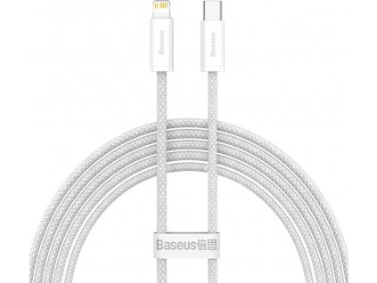 Baseus Nabíjací kábel USB-C/ Lightning 8-pin 20W 2m, Biely