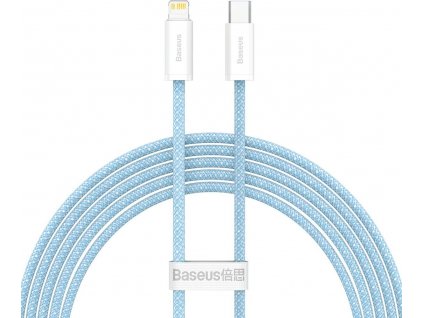 BASEUS Nabíjací kábel Typ C - Apple Lightning 8-pin, 2m, Modrý