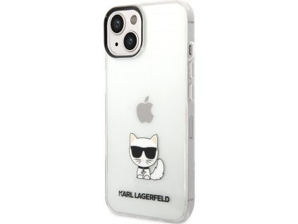 Karl Lagerfeld Choupette Logo Kryt pre iPhone 14 Plus, Transparentný