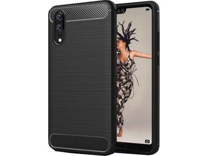 Carbon kryt pre Huawei P20 Pro, Forcell, Čierny