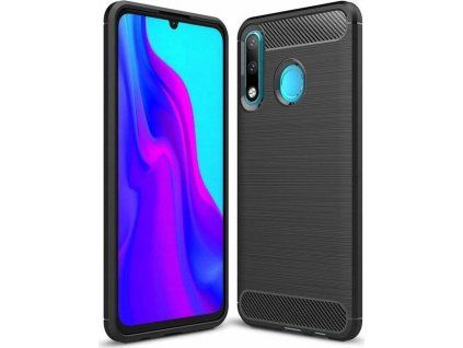 Carbon kryt pre Huawei P30 Lite, Forcell, Čierny