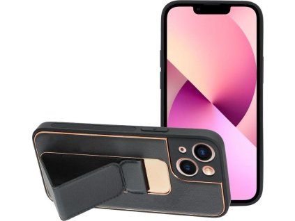 Leather kryt pre Apple iPhone 13 Mini, Forcell, Čierny