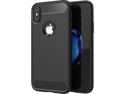 Forcell Carbon Kryt pre iPhone X/ Xs, Čierny