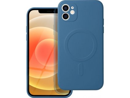 Silikónový Kryt s MagSafe pre iPhone 12 Mini, Modrý