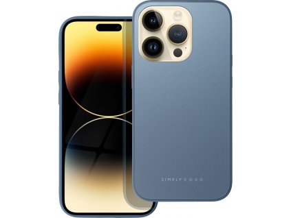 Roar Matte Glass Kryt pre iPhone 14, Modrý