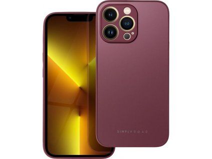 Matte Glass kryt pre Apple iPhone 12 Pro, Roar, Bordový