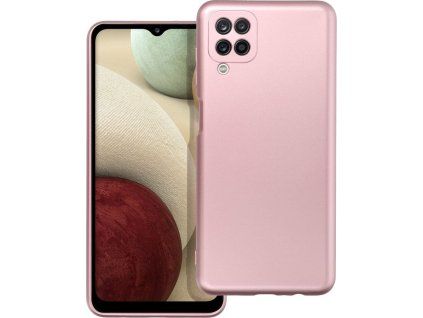 Metallic kryt pre Samsung Galaxy A12, Forcell, Ružový