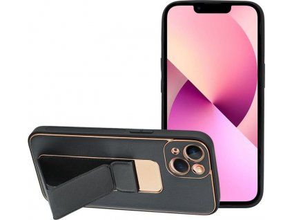 Leather kryt pre Apple iPhone 14, Forcell, Čierny