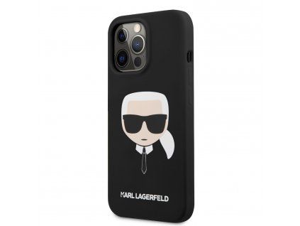 Head Silikónový kryt pre Apple iPhone 13 Pro Max, Karl Lagerfeld, Čierny