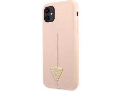 Triangle Silikónový kryt pre Apple iPhone 11, Guess, Ružový
