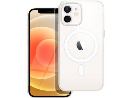 Silikónový kryt s MagSafe pre Apple iPhone 12 Mini, Transparentný