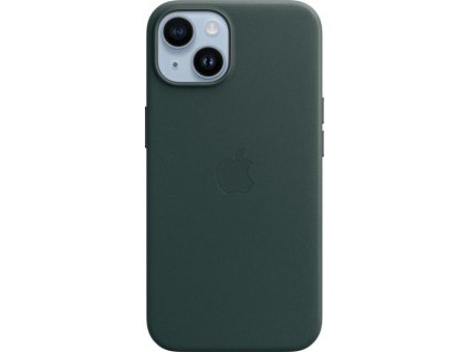 Apple Kožený kryt s MagSafe pre iPhone 14 Forest Green, MPP53ZM/A