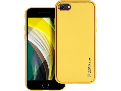 Forcell Kožený Kryt pre iPhone 7 / 8 / SE 2020 / SE 2022, Žltý