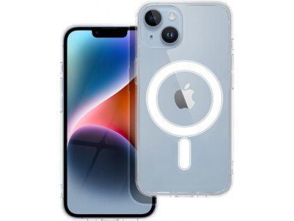 Silikónový kryt s MagSafe pre Apple iPhone 14, Transparentný