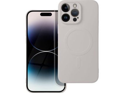 Silikónový kryt s MagSafe pre Apple iPhone 14 Pro Max, Krémový