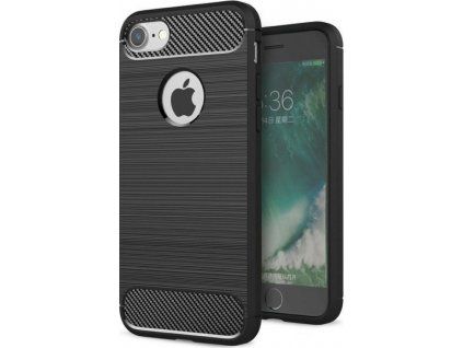 Carbon kryt pre Apple iPhone 6/6S, Forcell, Čierny