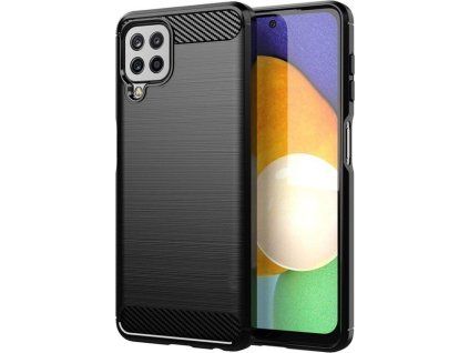 Carbon kryt pre Samsung Galaxy A22 4G, Forcell, Čierny