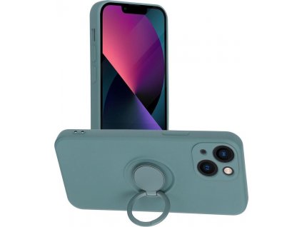 Forcell Silikónový Ring Kryt pre iPhone 7 / 8 / SE 2020 / SE 2022, Zelený