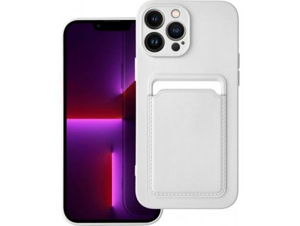 Card Slot kryt pre Apple iPhone 14 Pro Max, Forcell, Biely