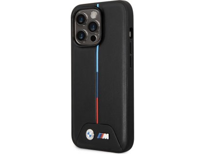 BMW Tricolor Kryt pre iPhone 14 Pro Max, Čierny