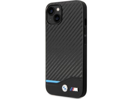 BMW Carbon Kryt pre iPhone 14, Čierny