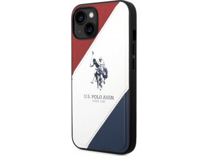 U.S. Polo Assn Kožený Kryt pre iPhone 14 Plus, Biely