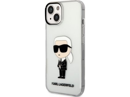 Karl Lagerfeld Ikonik Kryt pre iPhone 14 Plus, Transparentný