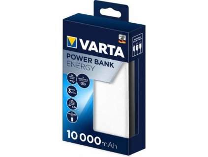 PowerBanka Varta 10 000mAh 2.4A, Biela