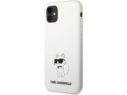 Karl Lagerfeld Liquid Kryt pre iPhone 11, Biely