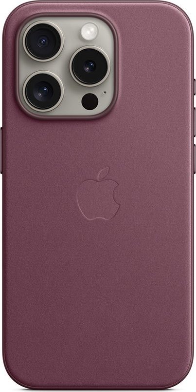 Apple Originál Tkaninový kryt FineWoven s MagSafe pre iPhone 15 Pro Mulberry, MT4L3ZM/A