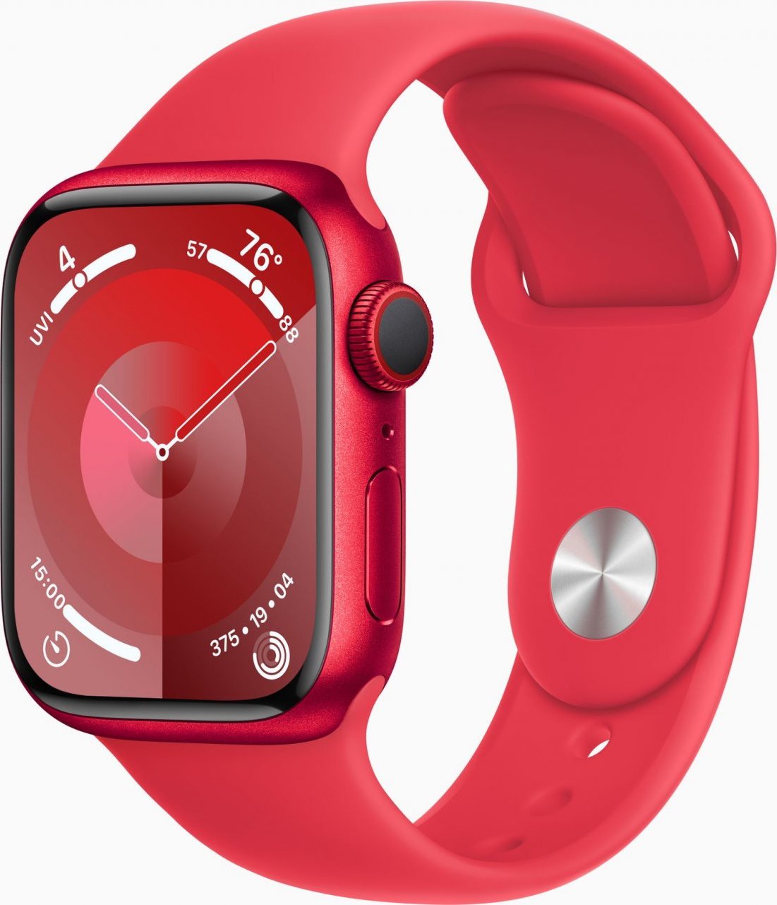 Apple Watch Series 9 GPS + Cellular 41mm (PRODUCT)RED Aluminium Case with (PRODUCT)RED... MRY83QC/A