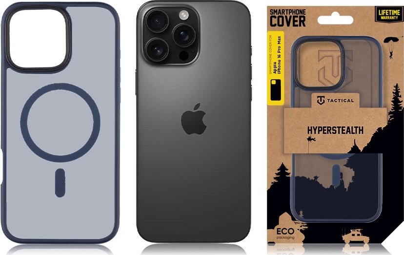 Tactical MagForce Hyperstealth kryt pre Apple iPhone 16 Pro Max, Tactical, Modrý