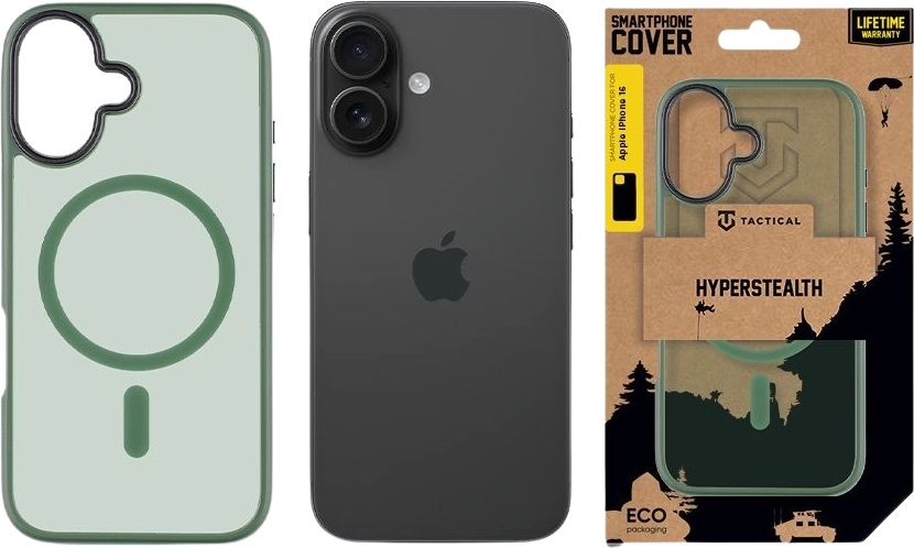 Tactical MagForce Hyperstealth Kryt pre Apple iPhone 16 Forest Green