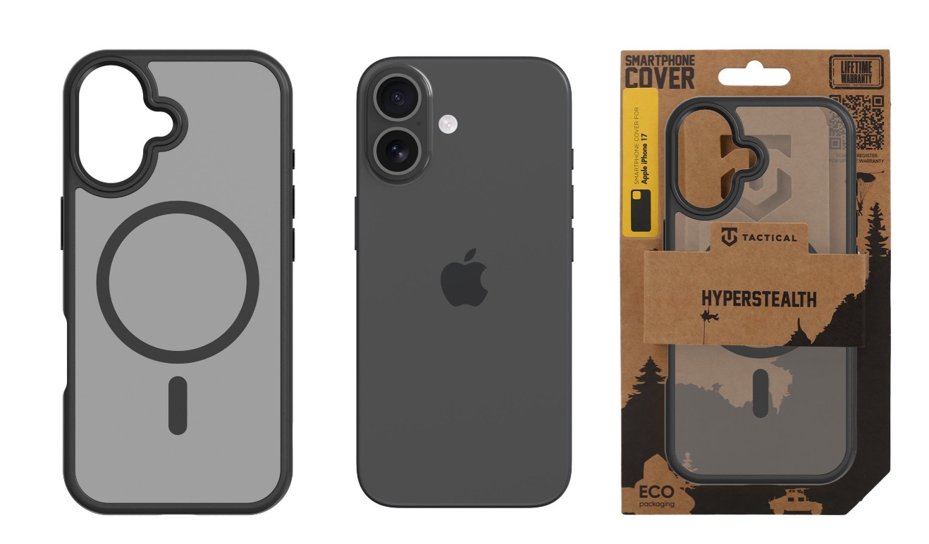 Tactical Hyperstealth kryt s Magsafe pre Apple iPhone 17, Tactical, Čierny