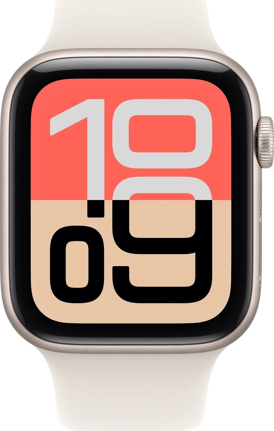 Apple Watch SE 3 GPS + Cellular 44mm Starlight Aluminium Case with Starlight Sport Band - S/M, MEPE4MP/A