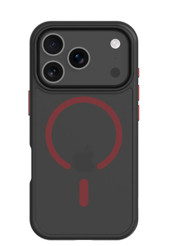 MagForce Hyperstealth kryt pre Apple iPhone 17 Pro, Čierno červený, Tactical