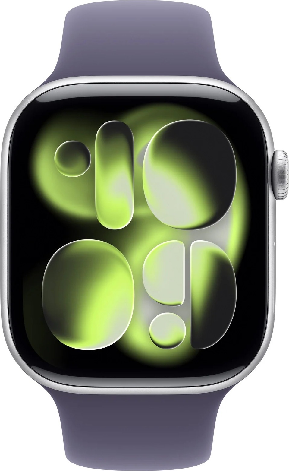Apple Watch Series 11 GPS + Cellular 46mm Strieborný hliník s hmlisto fialovým športovým remienkom - S/M, MFCP4WF/A