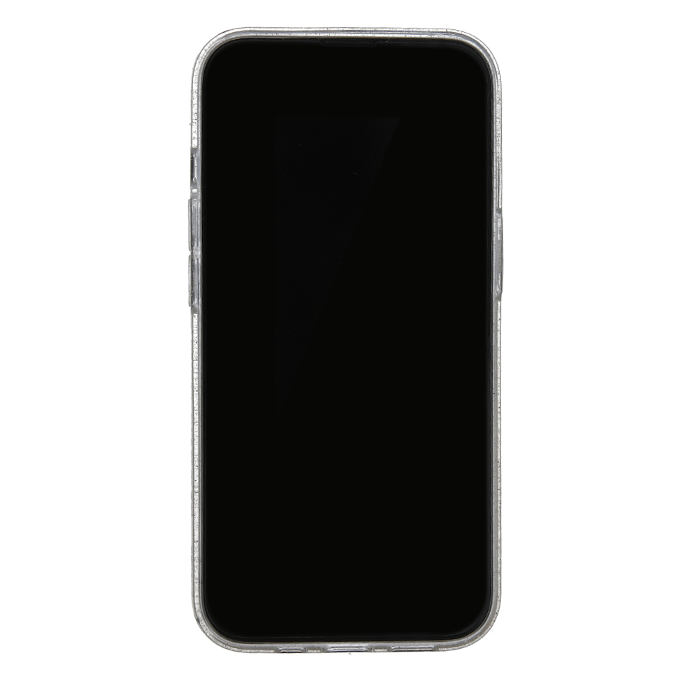 Silikónový kryt pre Apple iPhone 16e / 17e, Transparentný-Trblietavý, TFO