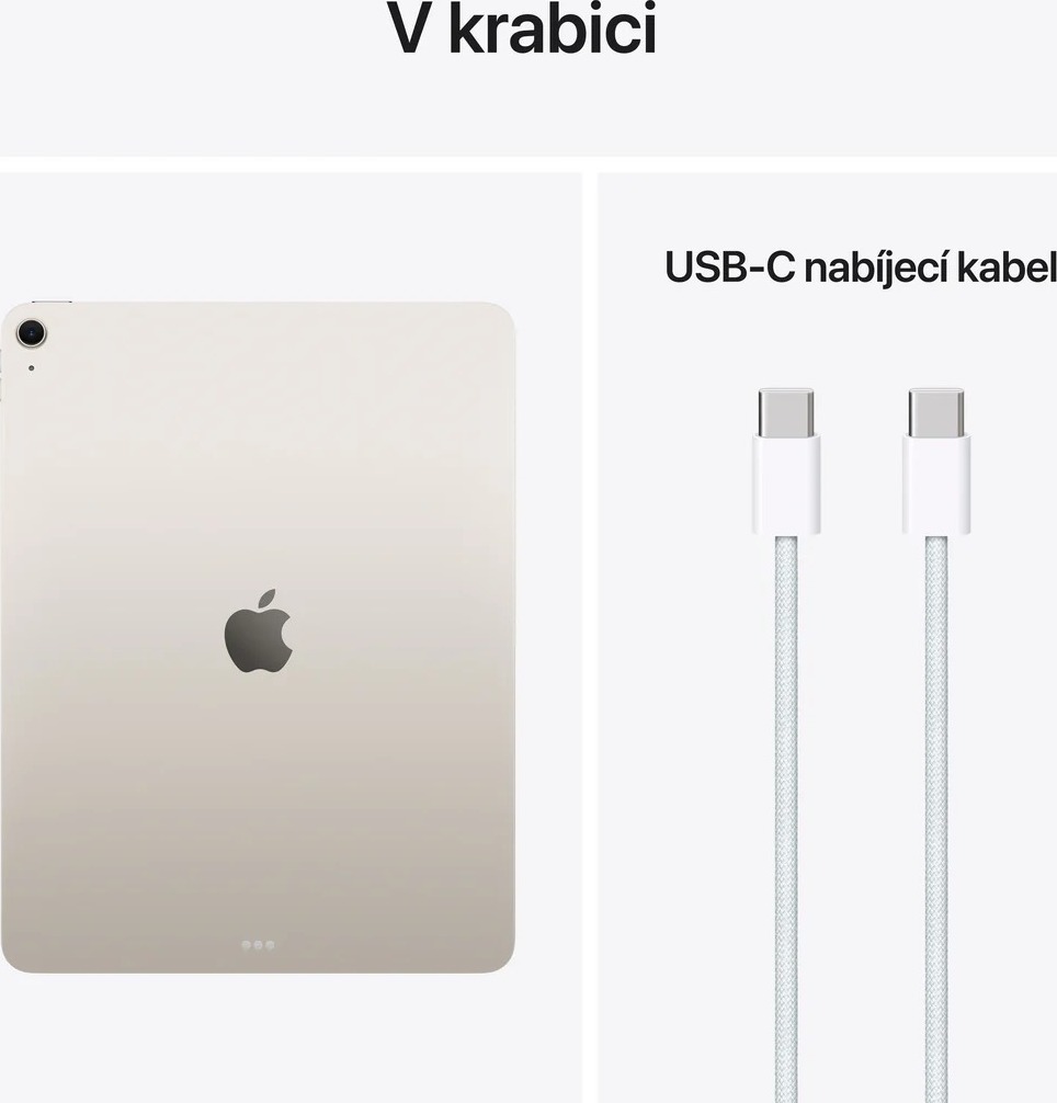 Apple iPad Air 13" Wi-Fi 256GB Hviezdny biely (2026), MH5W4HC/A