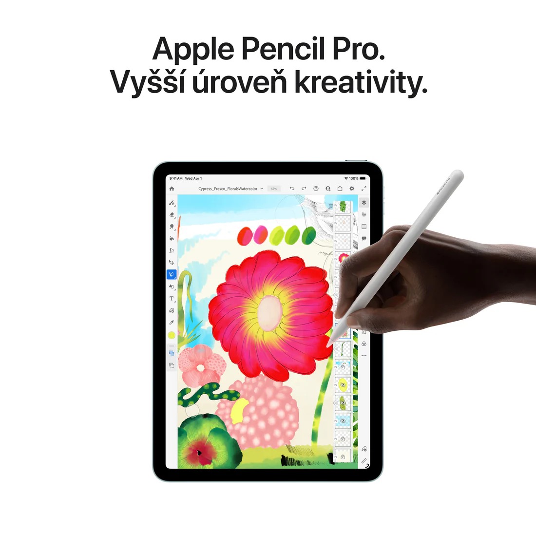 Apple iPad Air 13" Wi-Fi 128GB Fialový (2026), MH5T4HC/A