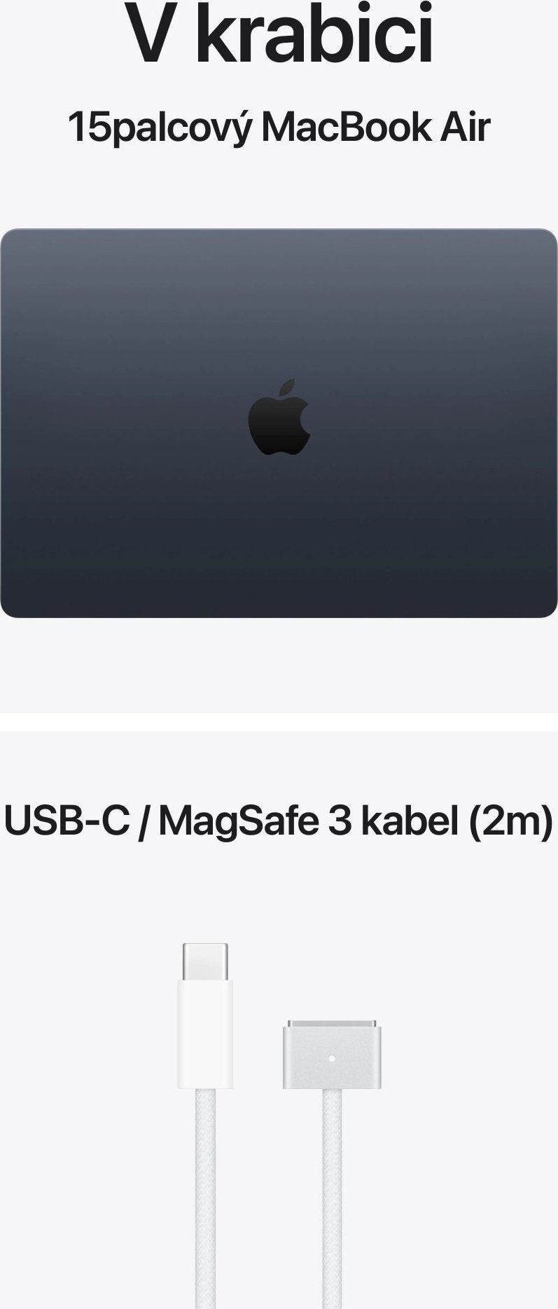 MacBook Air 15" Apple M5 10C CPU 10C GPU 16GB 1TB Polnočný SK, MDVK4SL/A